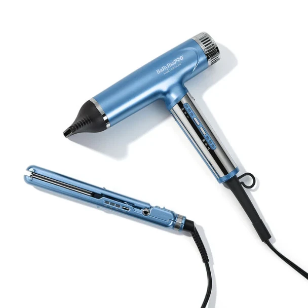 BaBylissPRO Limited Edition Nano Titanium Ionic Dryer & 1" Compact Flat Iron Set (BNTPP79)