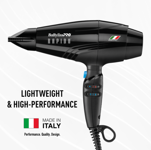 BaBylissPRO Rapido Dryer Black (BRAP1)