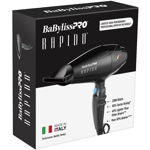 BaBylissPRO Rapido Dryer Black (BRAP1)