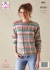 5801-Cardigan & Sweater knitted in Acorn Aran - 81-112cm / 32-44in