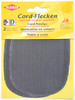 Kleiber Iron-on or sew on elbow and knee patches, Grey, 2 per pack