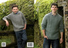 Cabled Sweater and Hoodie Knitted with  Aran
