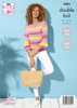 5883 - Top & Sweater Knitted in Tropical Beaches DK