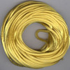 Yellow Rats Tail Satin Cord, 2.5mm thick, Sold Per Metre