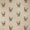 All Over Pheasant-  Digital Print on Natural Linen-Look Panama Fabric, 140cm/55in wide, Sold Per HALF Metre