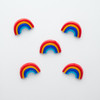Rainbow Button - 25mm Nylon ( Sold Individually)