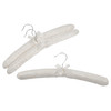 Hangers: Lace-Covered Satin: White: Pack of 3