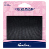 Black Polycotton Iron-On Trouser Repair Fabric Patch