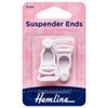 White Suspender Ends (2pc)