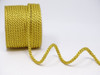 Ant. Gold Woven Satin Crepe Cord, 6mm wide (Sold Per Metre)