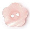 2-hole Pink 5-Petal Flower Buttons