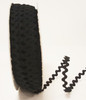 Black 7mm Ric Rac Trim, Sold Per Metre