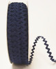 Navy 7mm Ric Rac Trim, Sold Per Metre