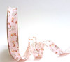 Pink Baby Print Polycotton Bias Binding, 18mm wide, Sold Per Metre