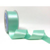 Aqua Satin Ribbon, 38mm wide, Sold Per Metre