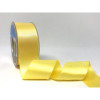 Pale Yellow Satin Ribbon, 38mm wide, Sold Per Metre