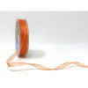 Orange Sheer Organza Ribbon, 7mm wide, Sold Per Metre