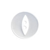 White Fisheye Baby Buttons - Available in 4 Sizes (Sold Individually)