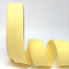 Maize Plain Polycotton Bias Binding, 30mm wide, Sold Per Metre.