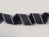 Jeans Blue with White Twin Stripe Webbing, 34mm wide - Perfect for Bag Handles/Straps, Sold Per Metre