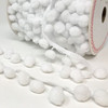 White Large Pom Pom Trim, Sold Per Metre