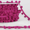 Raspberry Small (10mm) Pom Pom Trim, Sold Per Metre