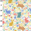 Spring Bunnies Polycotton Fabric, 43in wide, Sold Per HALF Metre