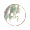 Natural White Round Mother of Pearl Buttons, 11mm, Sold Individually