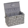 Cow Parsley Medium Sewing Box with Fold Over Lid & Inner Accessory Tray