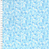 Gypsophila on Blue 100% Cotton Poplin Fabric, 110cm/43in wide, Sold Per HALF Metre