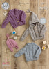 4351 Children's Cardigan and Hooded jumpers ( Raglan Sleeve) Chunky Size: 36-61cm