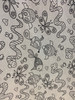 Happy Animals Colour-In DIY Fabric, 140cm/55in wide, Sold Per HALF Metre