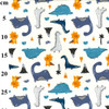 Dino Stampede 100% Cotton Poplin Fabric, 112cm/44in wide, Sold Per HALF Metre