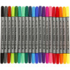 Textile Markers, line width: 2.3+3.6mm, standard colours, 20pcs