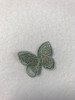 Light Green & Gold Butterfly Iron-on Sew-on Applique Motif