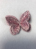 Rose Pink Butterfly Iron-on Sew-on Applique Motif