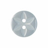 Ice Blue Star Button, 11mm (7/16in) Diameter (Sold Individually)