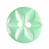 Mint Star Button, 14mm (9/16in) Diameter (Sold Individually)