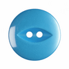 Bright Blue Fish Eye Button - available in 4 sizes (Sold Individually)