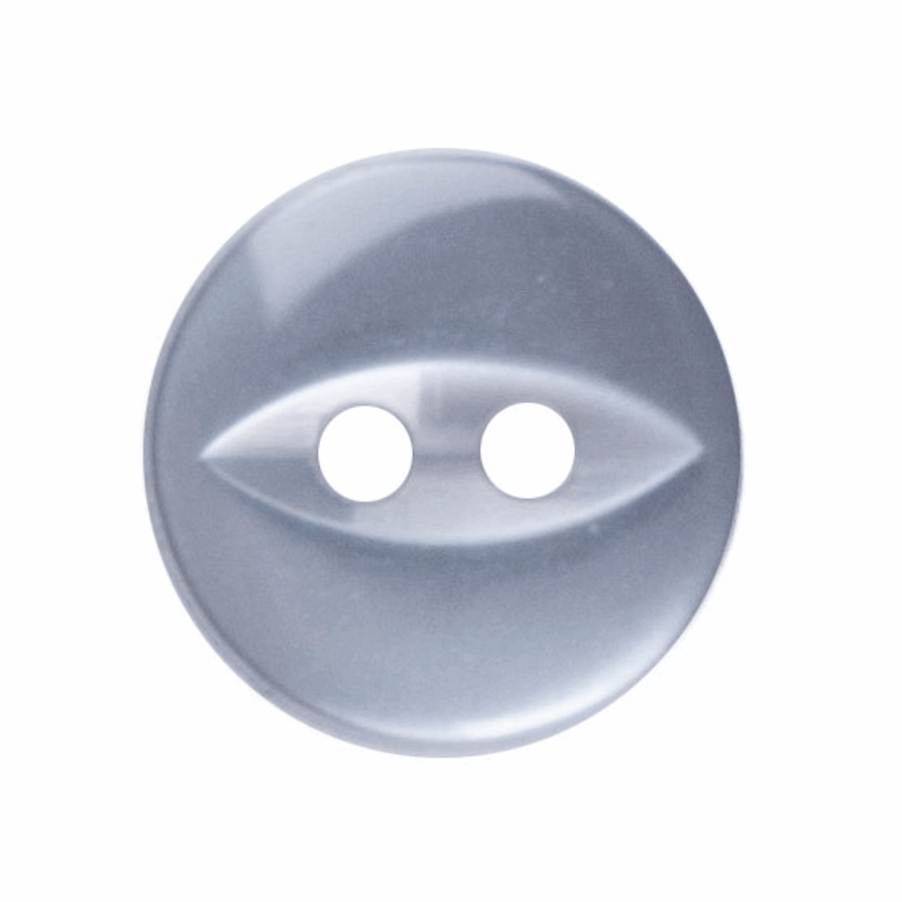 Grey Fish Eye Button - Available in 4 Sizes (Sold Individually)