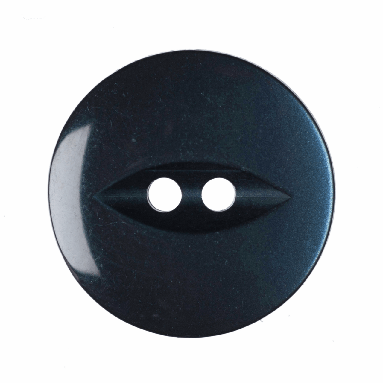 Navy Fish Eye Button - Available in 4 Sizes (Sold Individually)