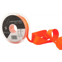 25mm 42 Orange Delight Double Satin Berisfords Ribbon ( Sold per Metre)