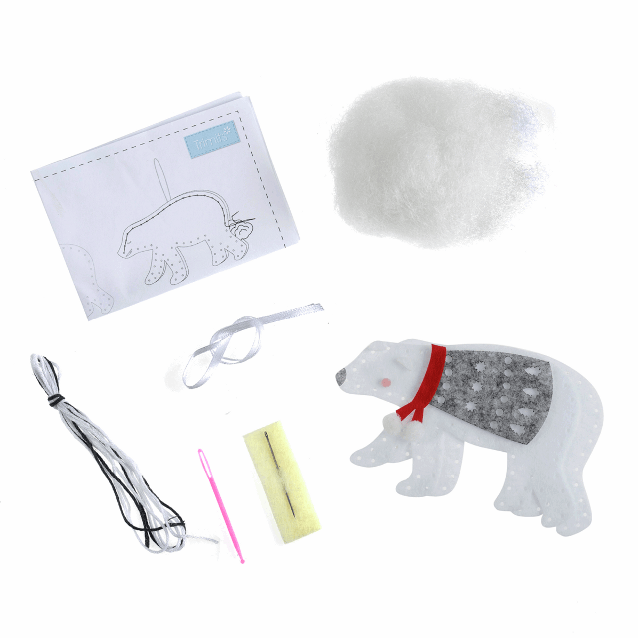 polar bear Felt Decoration Kit”