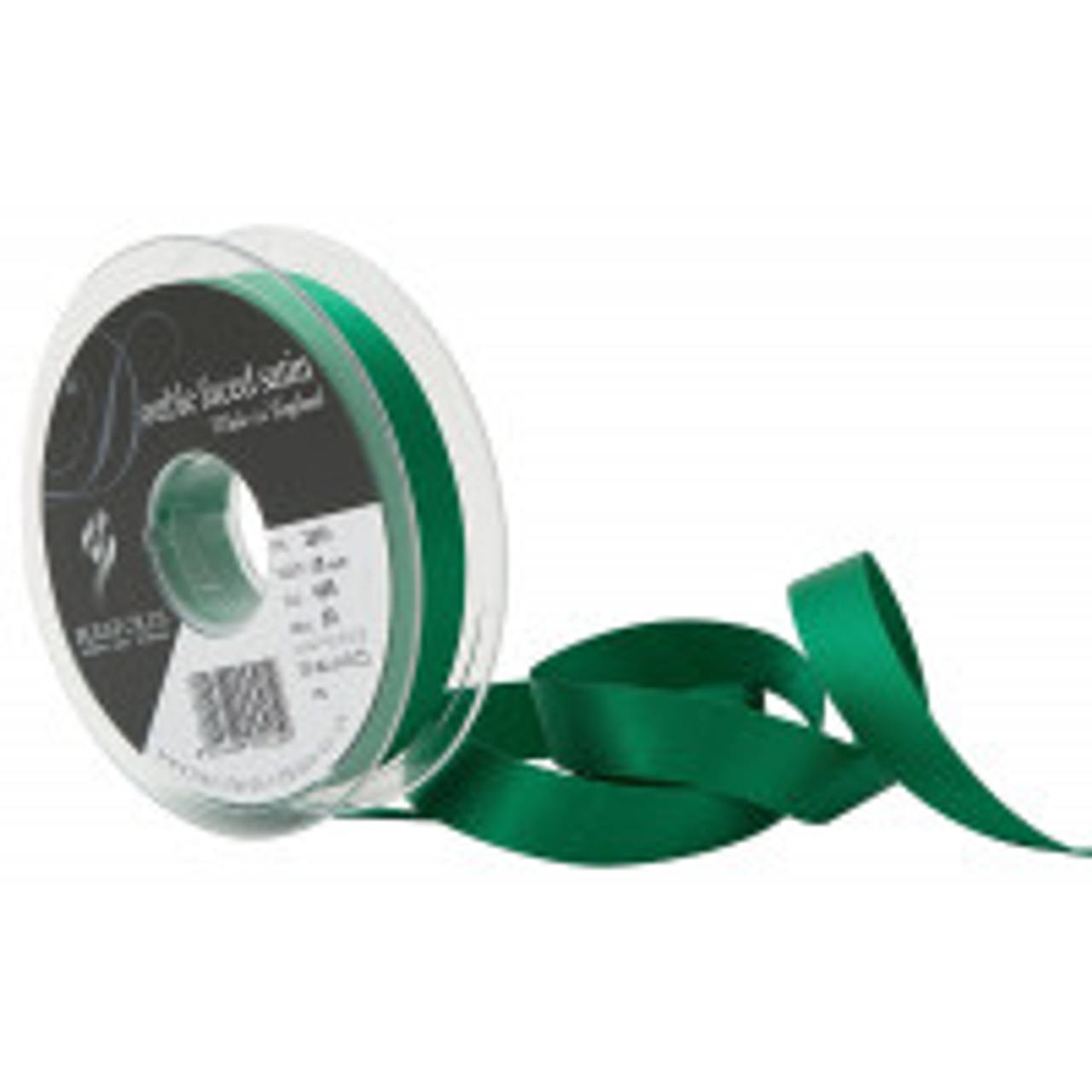 15mm 455 Hunter Green Double Satin Berisfords Ribbon ( Sold per Metre)