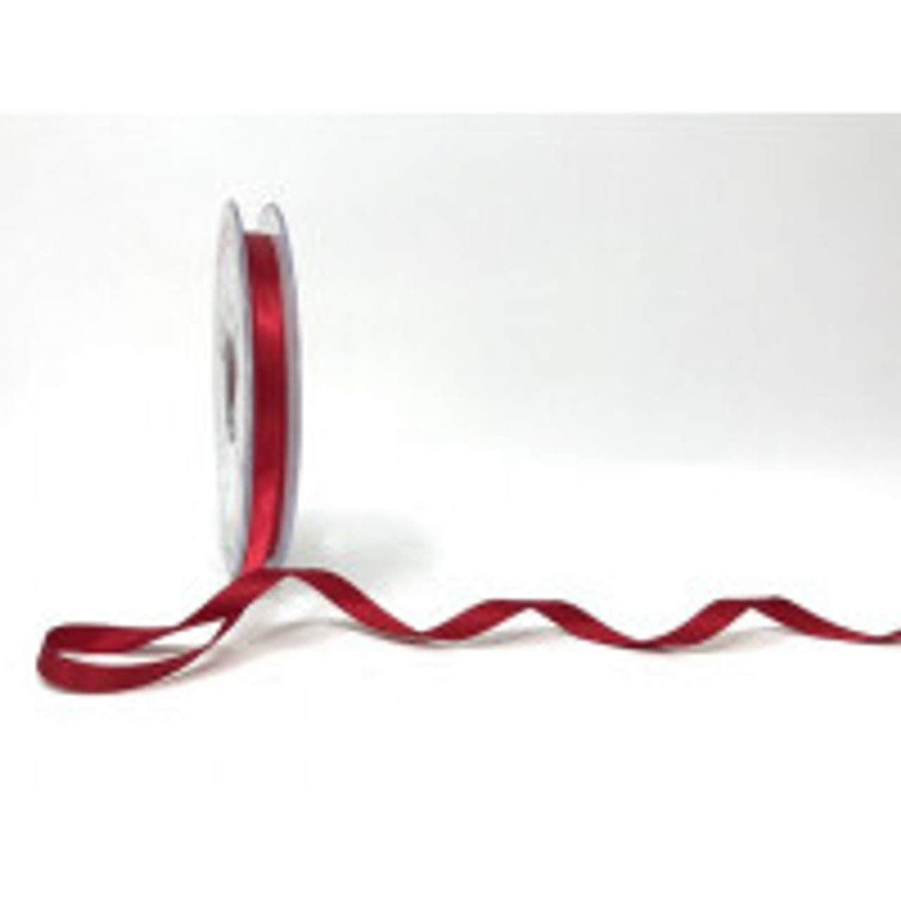 7mm 908 Scarlet Berry Double Satin Berisfords Ribbon ( Sold per Metre)