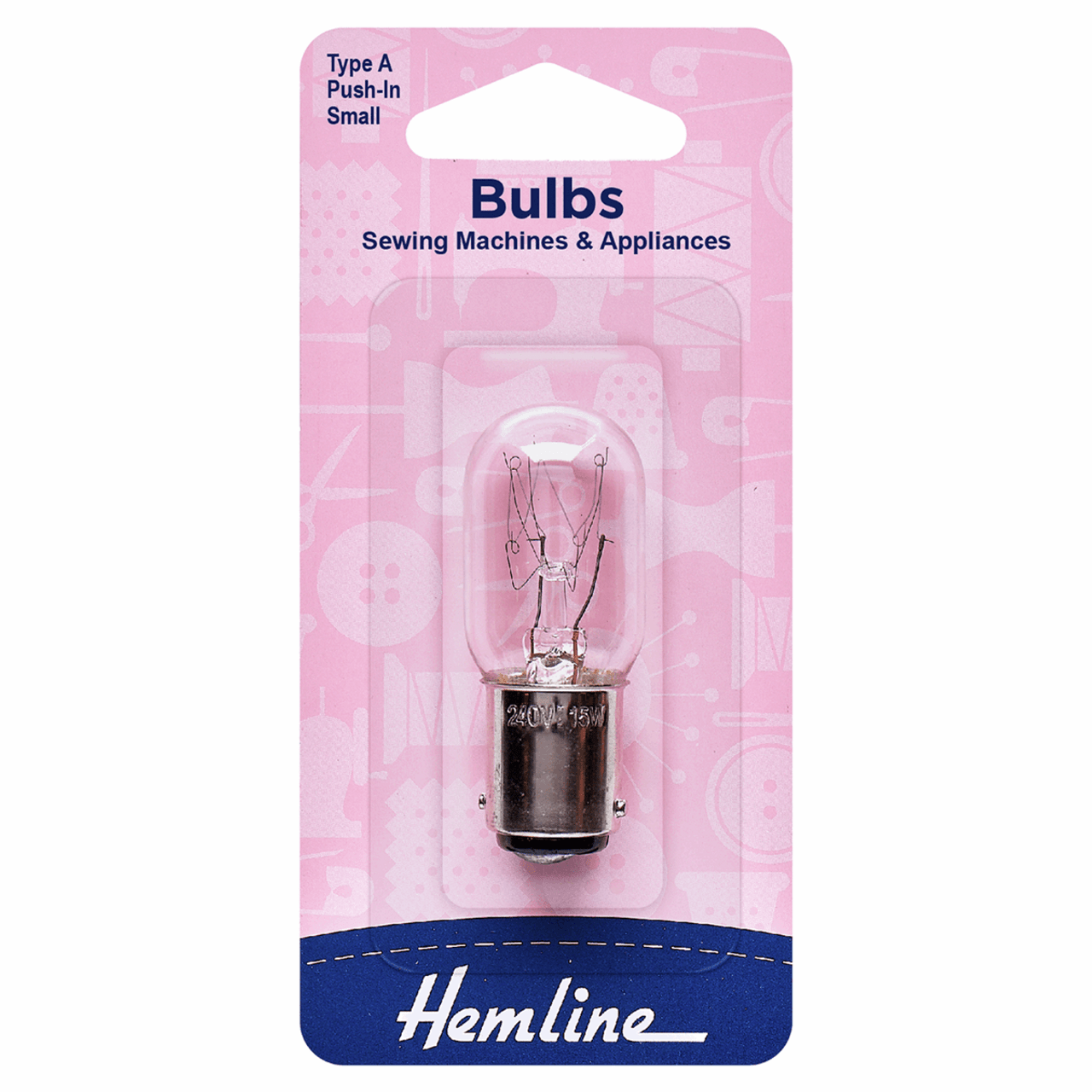 Sewing Machine Bulb- Type A (130.s) Small Push in
