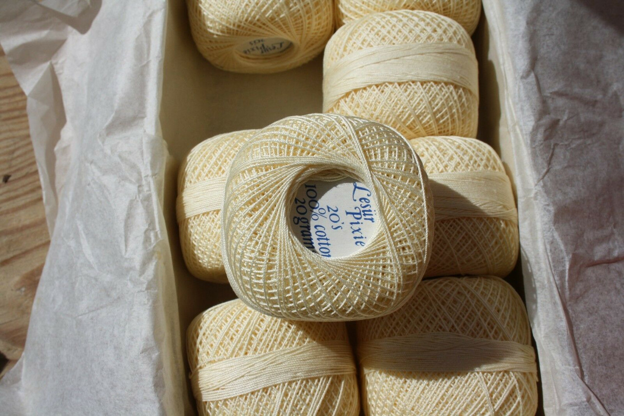 Natural - A fine but durable high quality crochet cotton, ideal for crochet lace work, Tatting and edging. Sold In 20g Balls