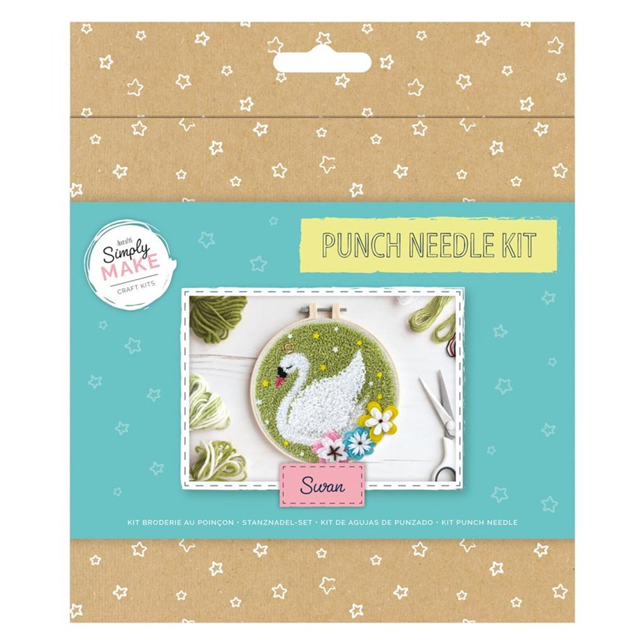 Docrafts Simply Make Punch Needle Swan Kit