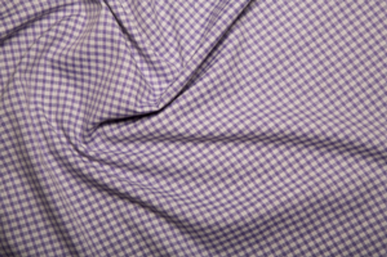 Gingham (Small) 1/8 " - Polycotton Fabric, 45in wide, Sold Per HALF Metre