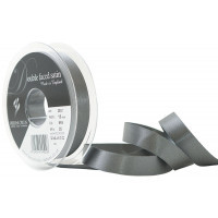 15mm 669 Smoked Grey Double Satin Berisfords Ribbon ( Sold per Metre)